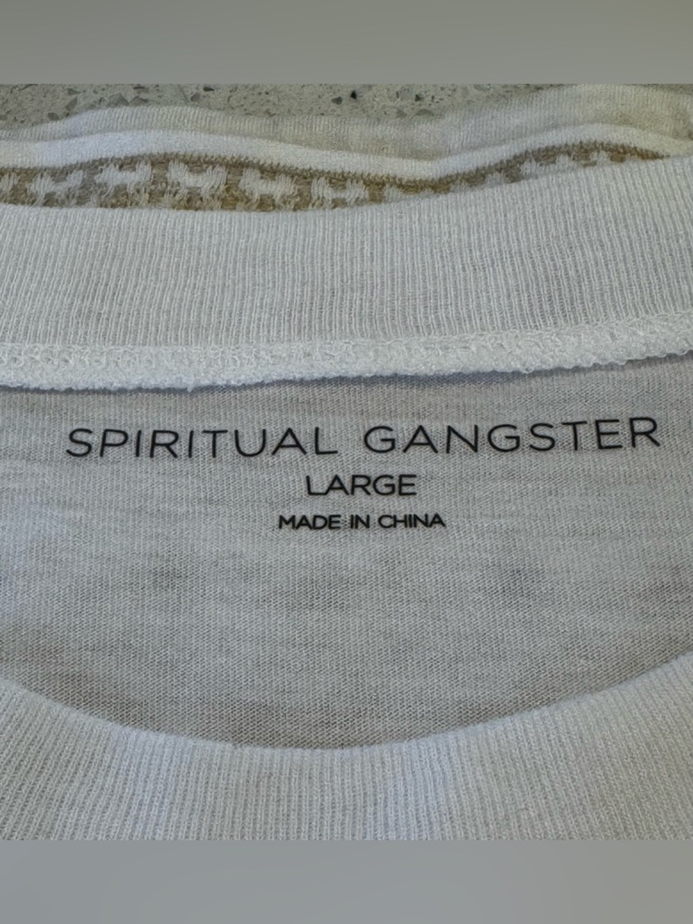 Spiritual Gangster Embroidered Hem Cropped Tank Top White Boho Festival Large - Picture 2 of 10